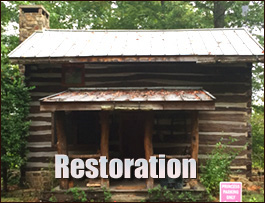 Historic Log Cabin Restoration  Ernul, North Carolina